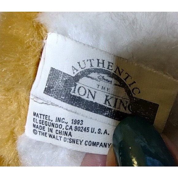 Lion King Roaring Simba Puppet Disney Plush Vintage Stuffed Animal - Picture 5 of 5